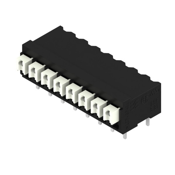 WEIDMÜLLER - Leiterplattenklemme, 3.81mm, Polzahl:8, Abgang: 90°, PUSH IN