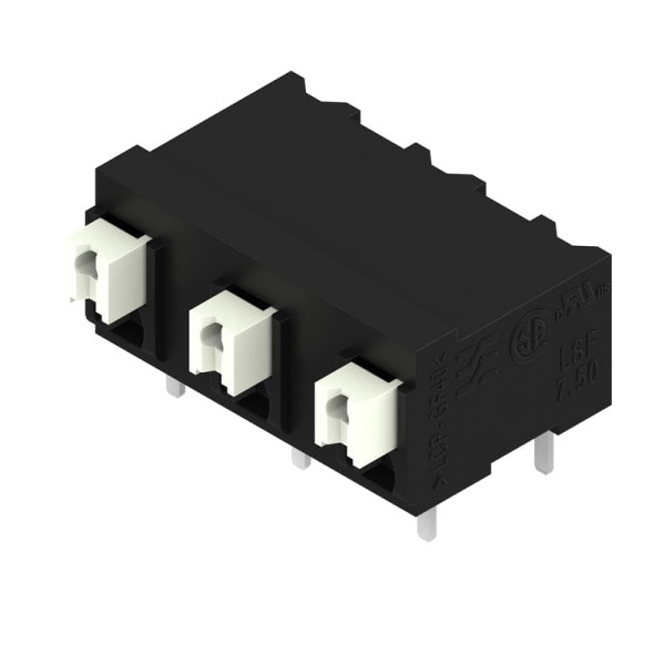 WEIDMÜLLER - Leiterplattenklemme, 7.50mm, Polzahl:3, Abgang: 90°, PUSH IN