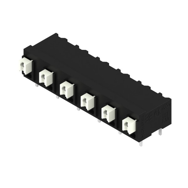WEIDMÜLLER - Leiterplattenklemme, 7.50mm, Polzahl:6, Abgang: 90°, PUSH IN