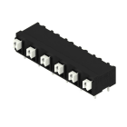 WEIDMÜLLER - Leiterplattenklemme, 7.50mm, Polzahl:6, Abgang: 90°, PUSH IN