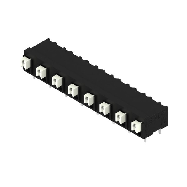 WEIDMÜLLER - Leiterplattenklemme, 7.62mm, Polzahl:8, Abgang: 90°, PUSH IN