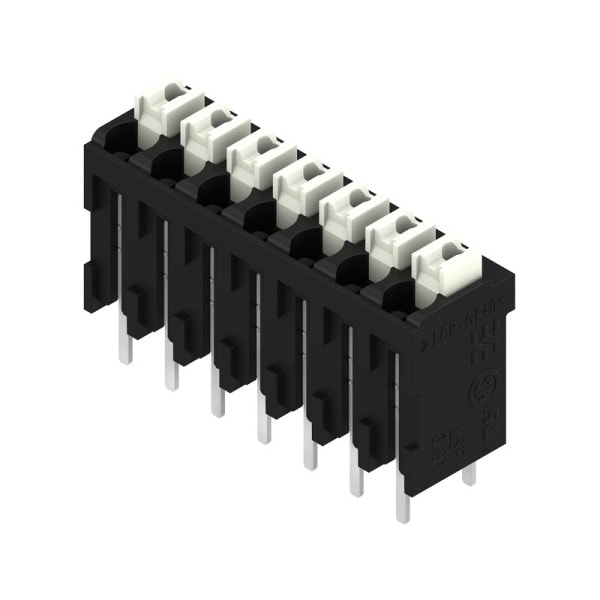 WEIDMÜLLER - Leiterplattenklemme, 3.81mm, Polzahl:7, Abgang: 180°, PUSH IN