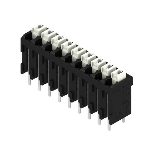 WEIDMÜLLER - Leiterplattenklemme, 3.81mm, Polzahl:9, Abgang: 180°, PUSH IN