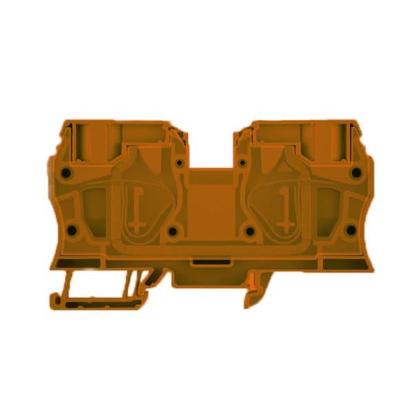 WEIDMÜLLER - Durchgangs-Reihenklemme, Zugfederanschluss, 35mm², 800V, 125A, orange
