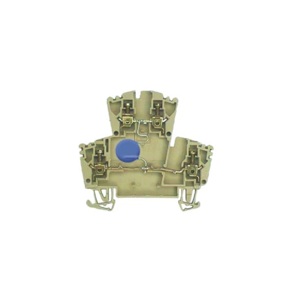 WEIDMÜLLER - Bauelement-Reihenklemme, Schraubanschl, 2.5mm², Varistor, TS35, dunkelbeige