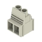 WEIDMÜLLER - Leiterplattenklemme, 10.16mm, Polzahl:2, Abgang: 90°, Zugbügelanschluss