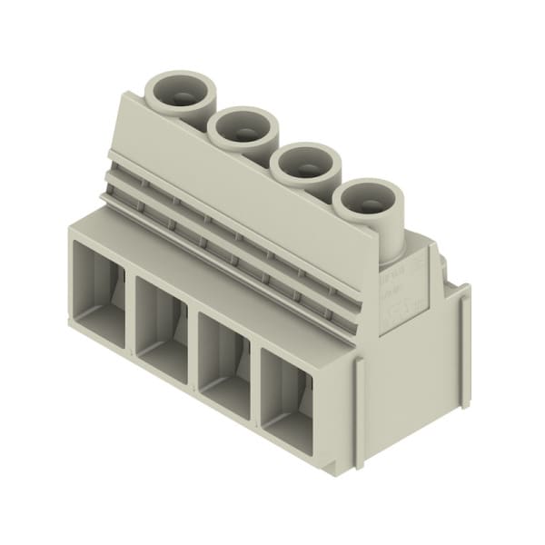 WEIDMÜLLER - Leiterplattenklemme, 10.16mm, Polzahl:4, Abgang: 90°, Zugbügelanschluss