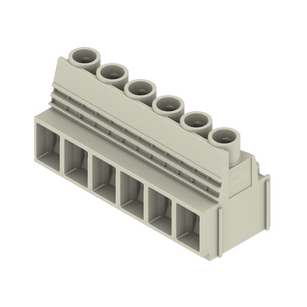 WEIDMÜLLER - Leiterplattenklemme, 10.16mm, Polzahl:6, Abgang: 90°, Zugbügelanschluss