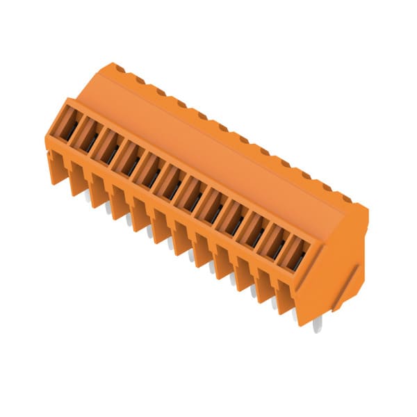 WEIDMÜLLER - Leiterplattenklemme, 3.50mm, Polzahl:12, Abgang: 135°, Zugbügelanschluss