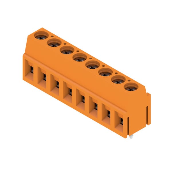 WEIDMÜLLER - Leiterplattenklemme, 5.00mm, Polzahl:8, Abgang: 90°, Zugbügelanschluss
