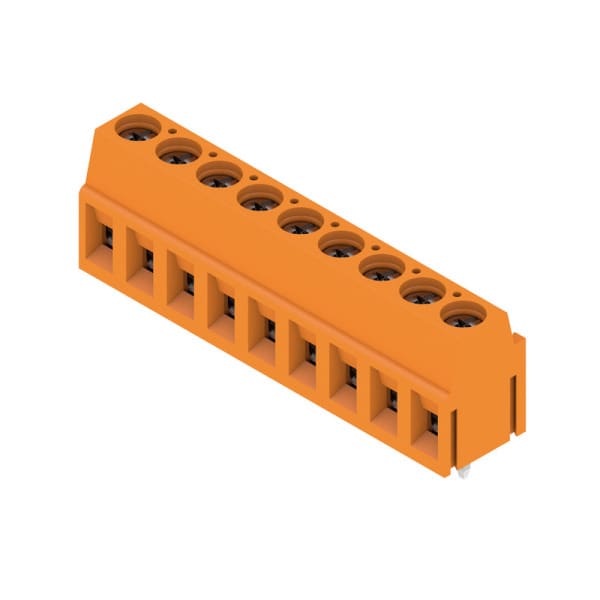 WEIDMÜLLER - Leiterplattenklemme, 5.00mm, Polzahl:9, Abgang: 90°, Zugbügelanschluss
