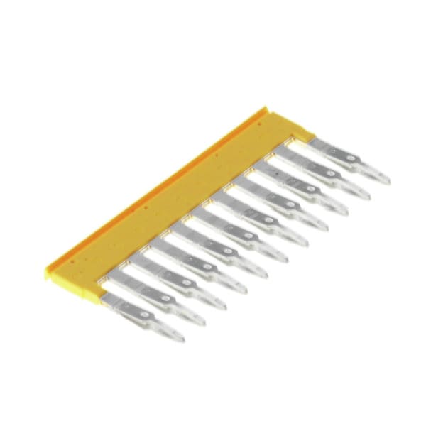 WEIDMÜLLER - Querverbinder, gesteckt, Pole:11, Raster 5.1mm, Isoliert, 24A, gelb
