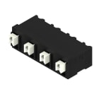WEIDMÜLLER - Leiterplattenklemme, 7.62mm, Polzahl:4, Abgang: 90°, PUSH IN