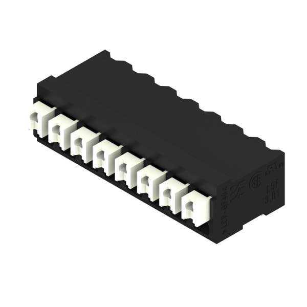 WEIDMÜLLER - Leiterplattenklemme, 3.81mm, Polzahl:8, Abgang: 90°, PUSH IN