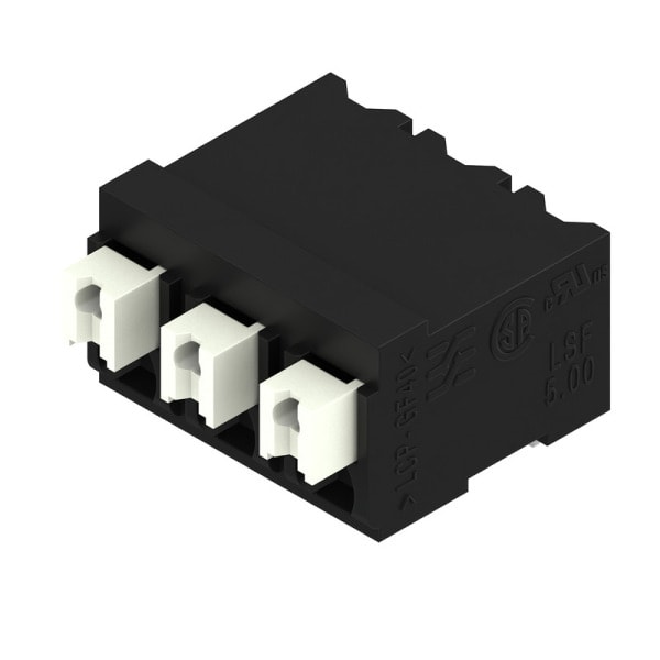 WEIDMÜLLER - Leiterplattenklemme, 5.00mm, Polzahl:3, Abgang: 90°, PUSH IN