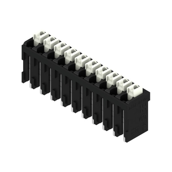 WEIDMÜLLER - Leiterplattenklemme, 3.81mm, Polzahl:10, Abgang: 180°, PUSH IN