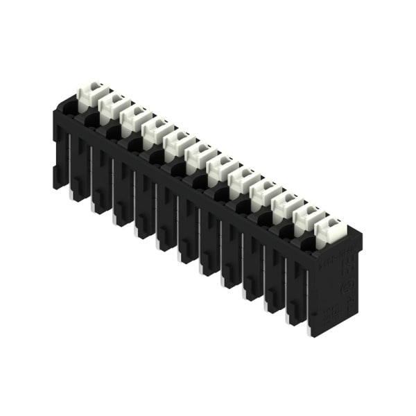 WEIDMÜLLER - Leiterplattenklemme, 3.81mm, Polzahl:12, Abgang: 180°, PUSH IN