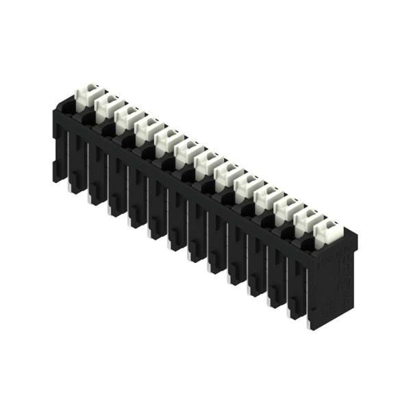 WEIDMÜLLER - Leiterplattenklemme, 3.81mm, Polzahl:13, Abgang: 180°, PUSH IN