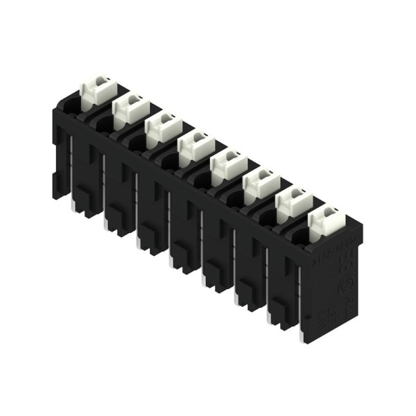 WEIDMÜLLER - Leiterplattenklemme, 5.00mm, Polzahl:8, Abgang: 180°, PUSH IN