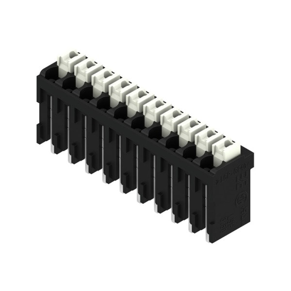 WEIDMÜLLER - Leiterplattenklemme, 3.50mm, Polzahl:10, Abgang: 180°, PUSH IN