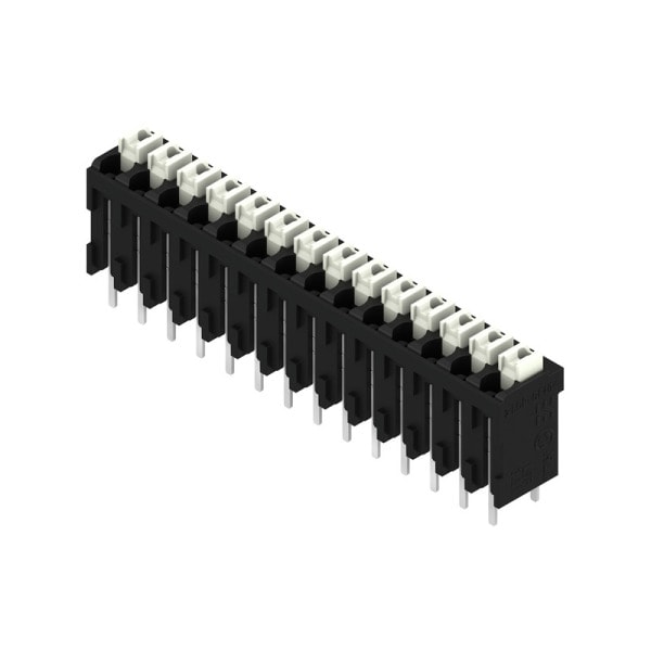 WEIDMÜLLER - Leiterplattenklemme, 3.81mm, Polzahl:14, Abgang: 180°, PUSH IN