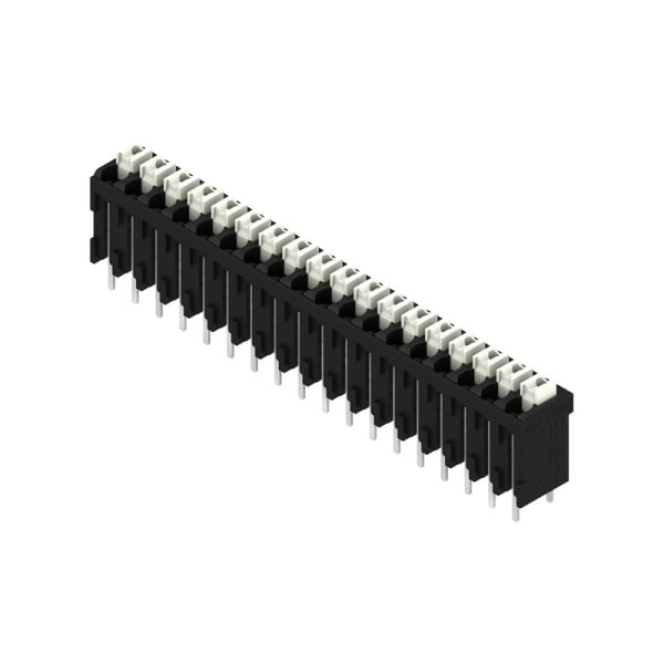 WEIDMÜLLER - Leiterplattenklemme, 3.81mm, Polzahl:18, Abgang: 180°, PUSH IN