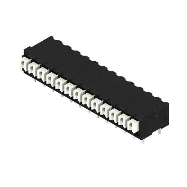 WEIDMÜLLER - Leiterplattenklemme, 3.81mm, Polzahl:13, Abgang: 90°, PUSH IN