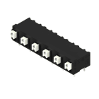 WEIDMÜLLER - Leiterplattenklemme, 7.62mm, Polzahl:6, Abgang: 90°, PUSH IN