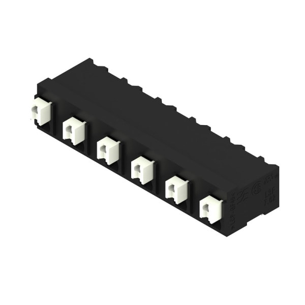 WEIDMÜLLER - Leiterplattenklemme, 7.62mm, Polzahl:6, Abgang: 90°, PUSH IN