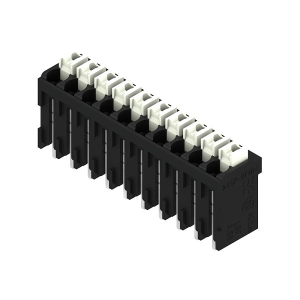 WEIDMÜLLER - Leiterplattenklemme, 3.50mm, Polzahl:10, Abgang: 180°, PUSH IN