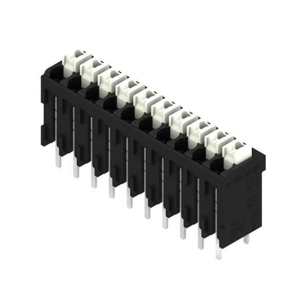 WEIDMÜLLER - Leiterplattenklemme, 3.50mm, Polzahl:10, Abgang: 180°, PUSH IN