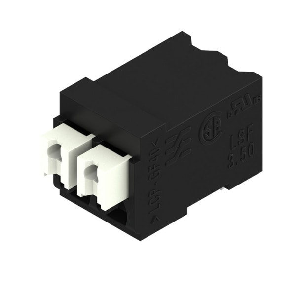 WEIDMÜLLER - Leiterplattenklemme, 3.50mm, Polzahl:2, Abgang: 90°, PUSH IN