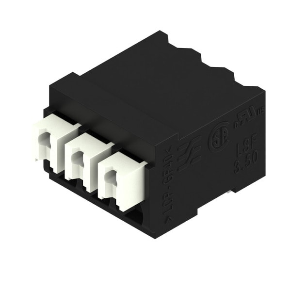 WEIDMÜLLER - Leiterplattenklemme, 3.50mm, Polzahl:3, Abgang: 90°, PUSH IN