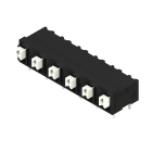 WEIDMÜLLER - Leiterplattenklemme, 7.50mm, Polzahl:6, Abgang: 90°, PUSH IN