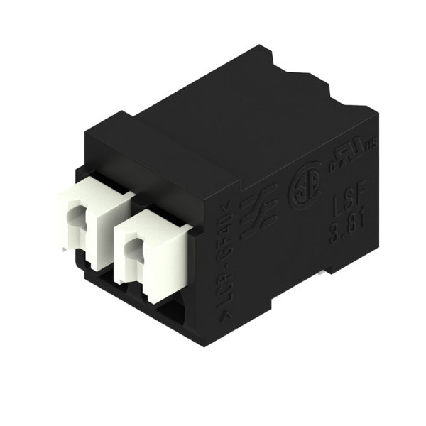 WEIDMÜLLER - Leiterplattenklemme, 3.81mm, Polzahl:2, Abgang: 90°, PUSH IN