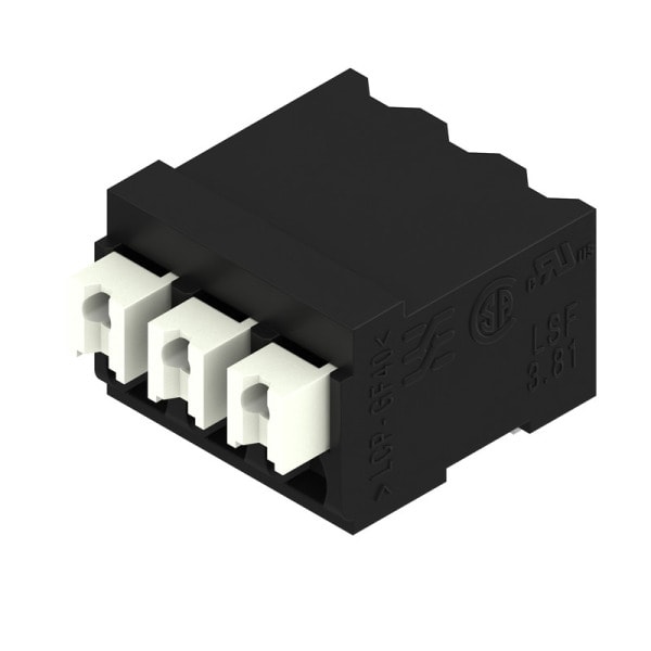 WEIDMÜLLER - Leiterplattenklemme, 3.81mm, Polzahl:3, Abgang: 90°, PUSH IN