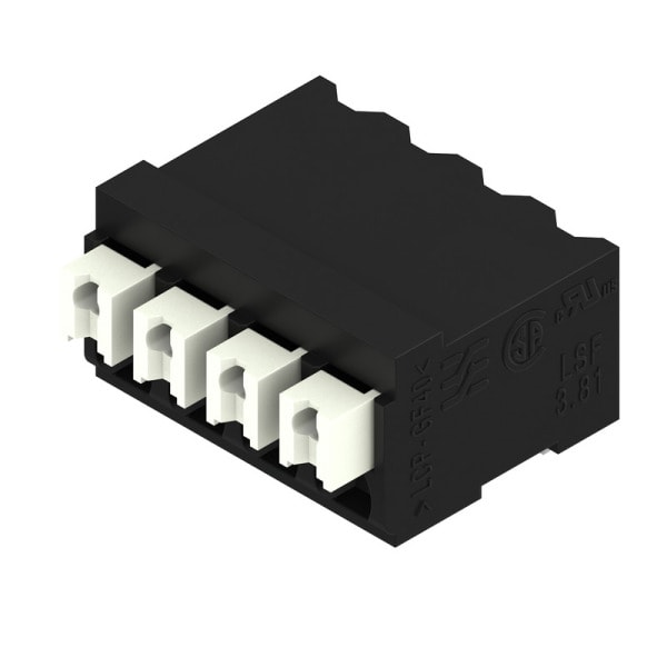 WEIDMÜLLER - Leiterplattenklemme, 3.81mm, Polzahl:4, Abgang: 90°, PUSH IN