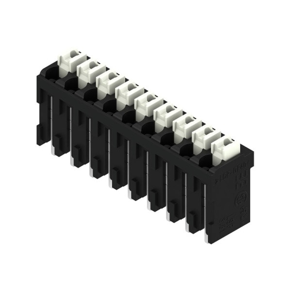 WEIDMÜLLER - Leiterplattenklemme, 3.81mm, Polzahl:9, Abgang: 180°, PUSH IN