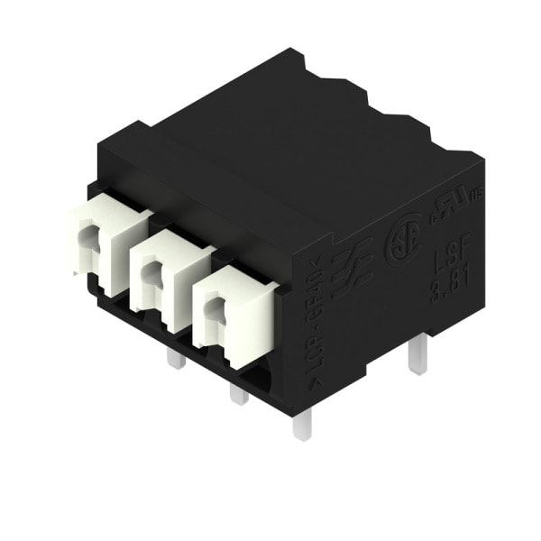 WEIDMÜLLER - Leiterplattenklemme, 3.81mm, Polzahl:3, Abgang: 90°, PUSH IN