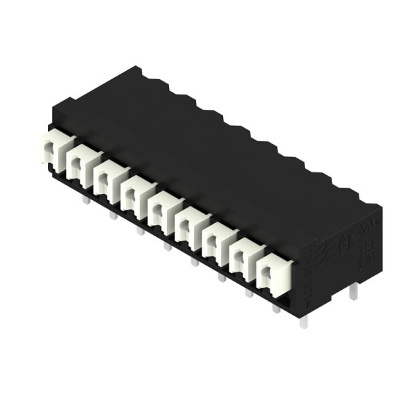 WEIDMÜLLER - Leiterplattenklemme, 3.81mm, Polzahl:9, Abgang: 90°, PUSH IN
