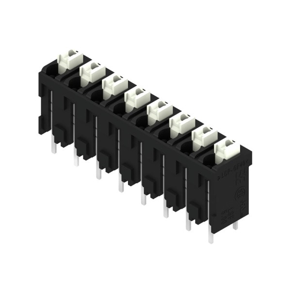 WEIDMÜLLER - Leiterplattenklemme, 5.00mm, Polzahl:8, Abgang: 180°, PUSH IN