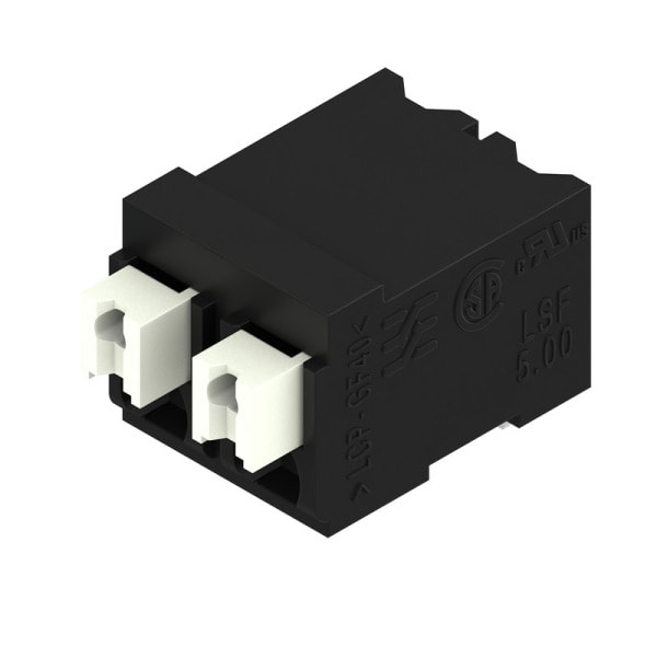 WEIDMÜLLER - Leiterplattenklemme, 5.00mm, Polzahl:2, Abgang: 90°, PUSH IN