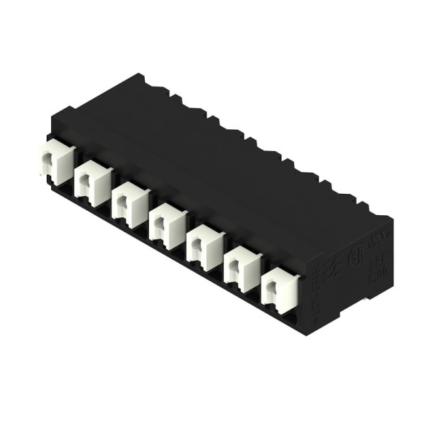 WEIDMÜLLER - Leiterplattenklemme, 5.00mm, Polzahl:7, Abgang: 90°, PUSH IN