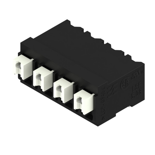 WEIDMÜLLER - Leiterplattenklemme, 5.08mm, Polzahl:4, Abgang: 90°, PUSH IN