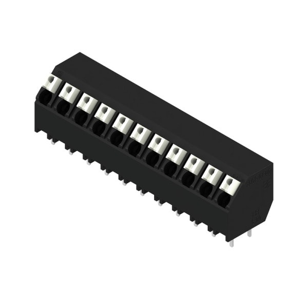 WEIDMÜLLER - Leiterplattenklemme, 5.00mm, Polzahl:11, Abgang: 135°, PUSH IN