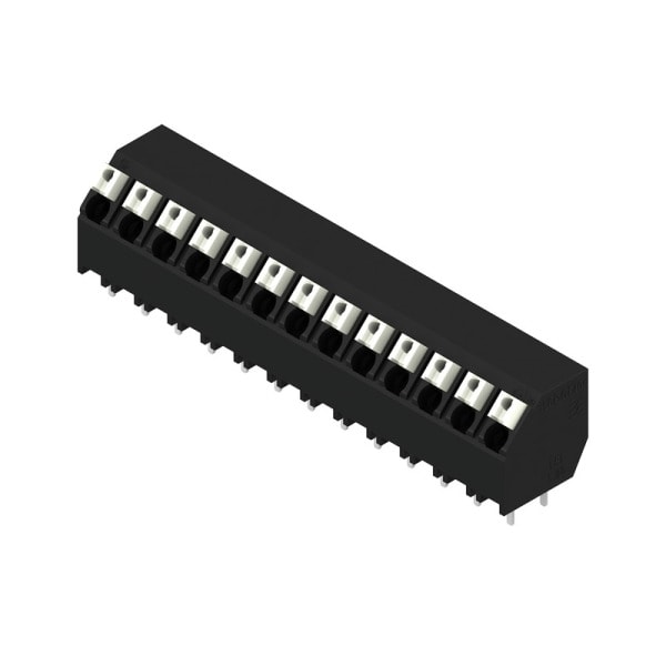 WEIDMÜLLER - Leiterplattenklemme, 5.00mm, Polzahl:13, Abgang: 135°, PUSH IN