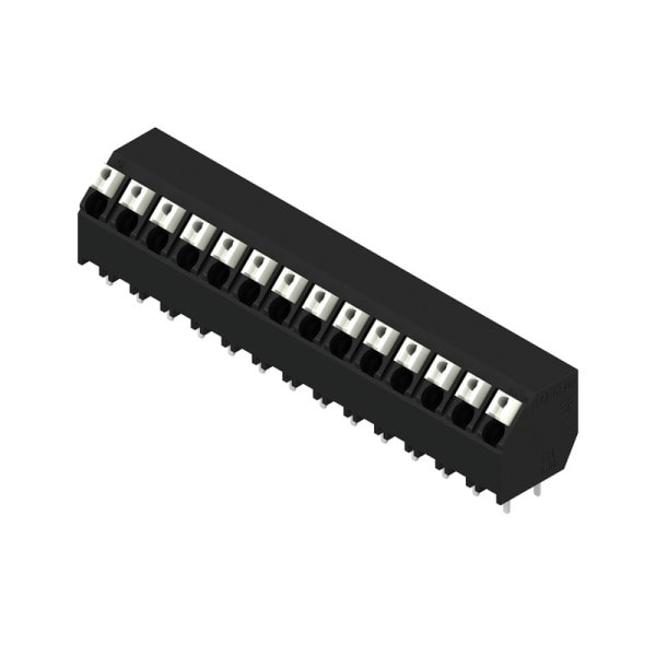 WEIDMÜLLER - Leiterplattenklemme, 5.00mm, Polzahl:14, Abgang: 135°, PUSH IN