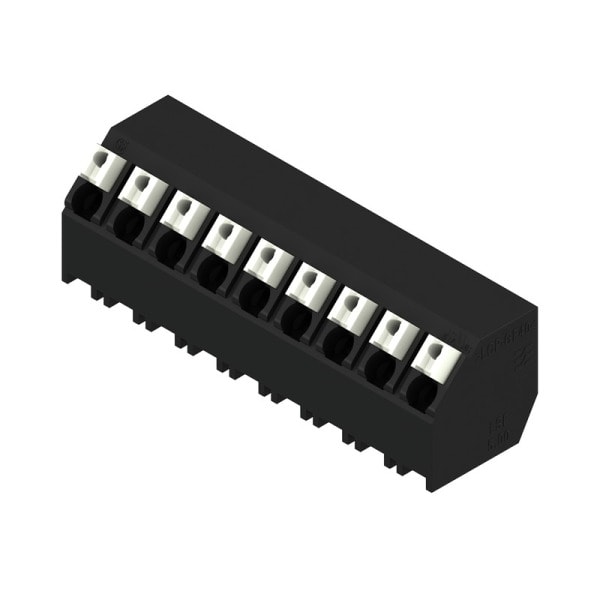 WEIDMÜLLER - Leiterplattenklemme, 5.00mm, Polzahl:9, Abgang: 135°, PUSH IN