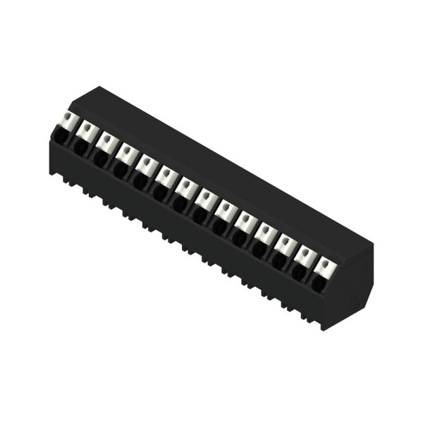 WEIDMÜLLER - Leiterplattenklemme, 5.00mm, Polzahl:14, Abgang: 135°, PUSH IN