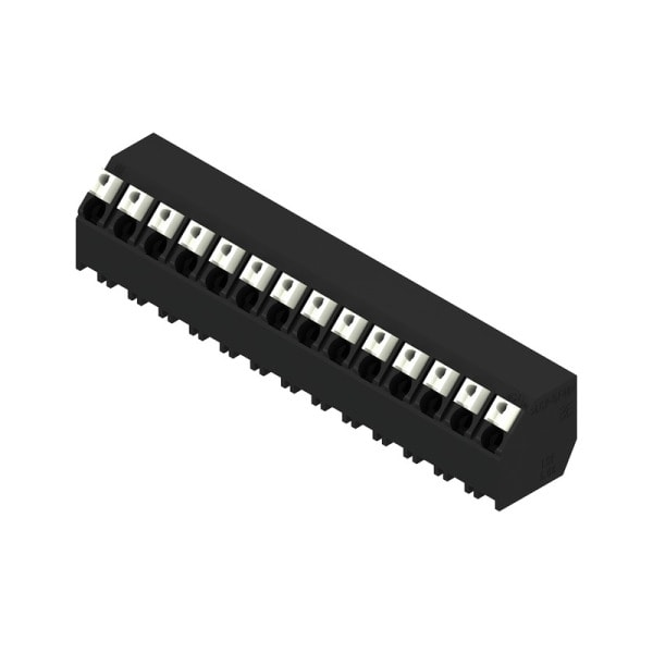 WEIDMÜLLER - Leiterplattenklemme, 5.08mm, Polzahl:14, Abgang: 135°, PUSH IN